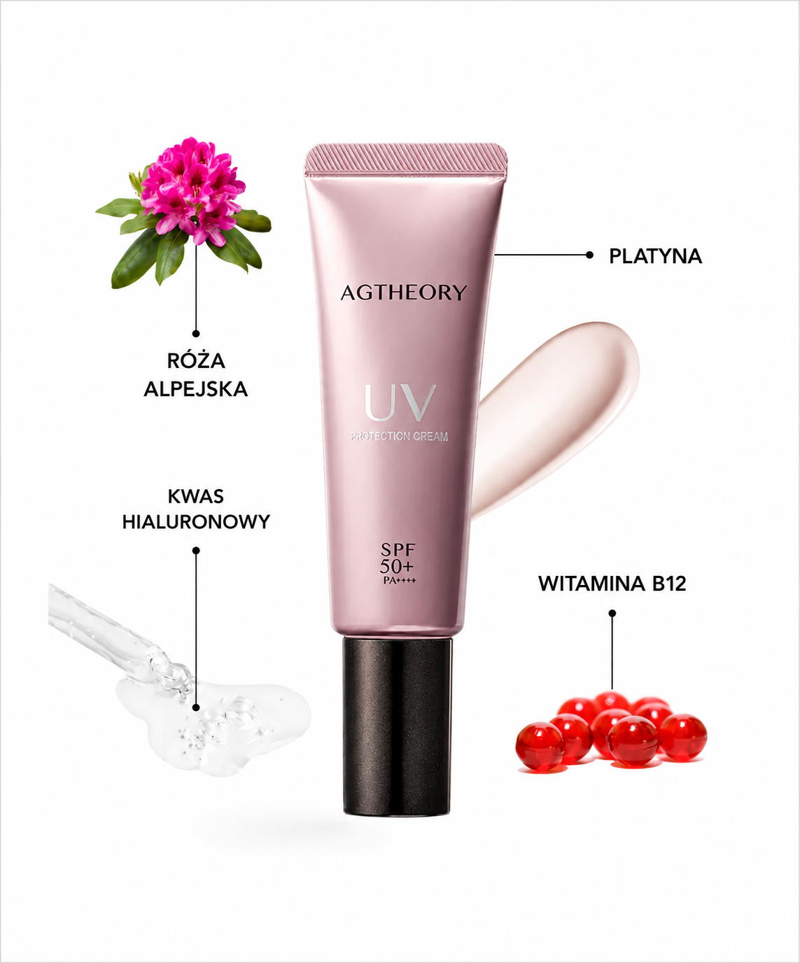 AGTheory UV Protection Cream SPF50 - Anti-aging krem ochronny SPF50+ PA++++