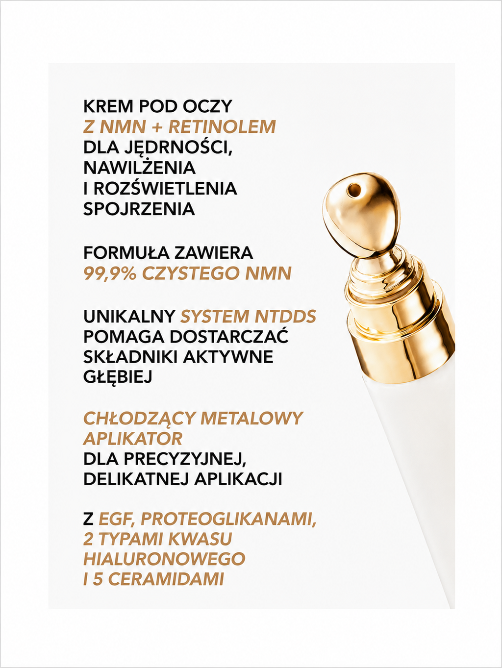 NMN Athlete Premium Eye Cream - Krem pod oczy z NMN, retinolem i technologią NtDDS®*