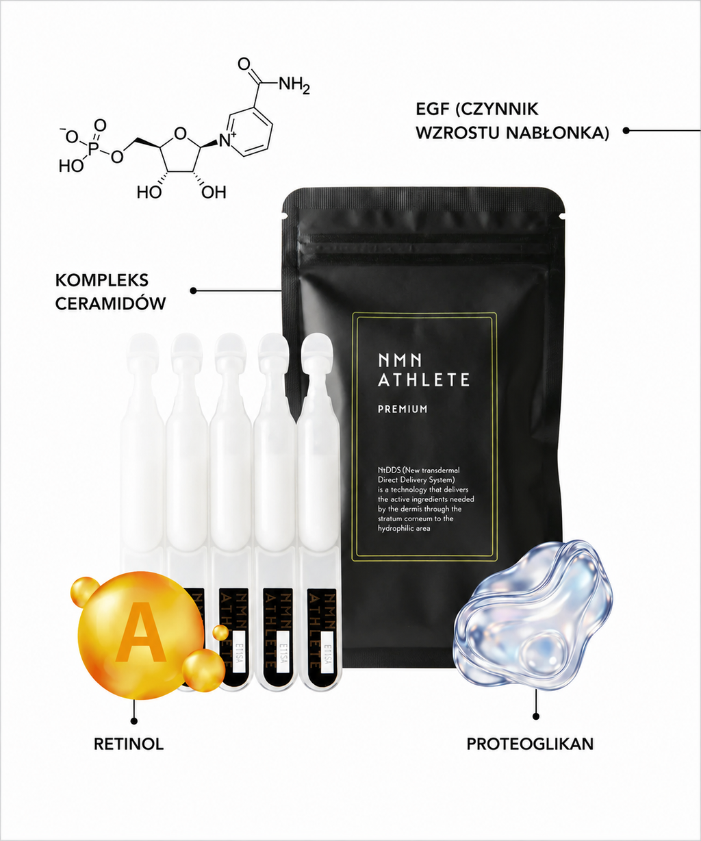 NMN ATHLETE Premium Essence - Serum esencjonalne NMN dla nawilżonej i promiennej skóry*