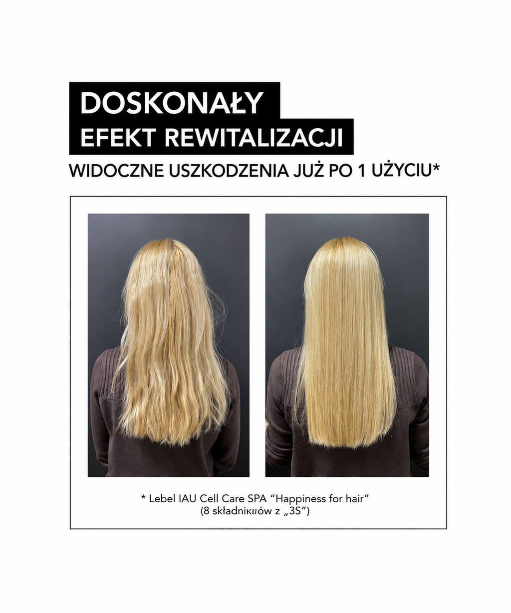 Lebel IAU Cell Care SPA - SPA „Absolute Happiness for Hair" molekularna odbudowa i nawilżenie włosów