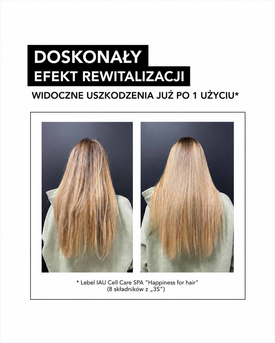 Lebel IAU Cell Care SPA - SPA „Absolute Happiness for Hair" molekularna odbudowa i nawilżenie włosów