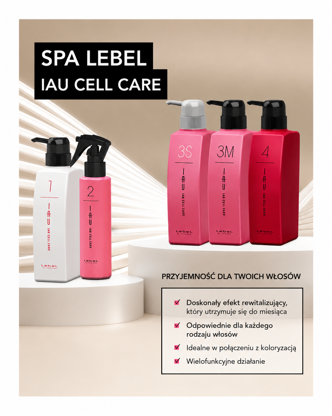 Lebel IAU Cell Care 2 - Profesjonalne Serum Odbudowujące Strukturę Włosa*