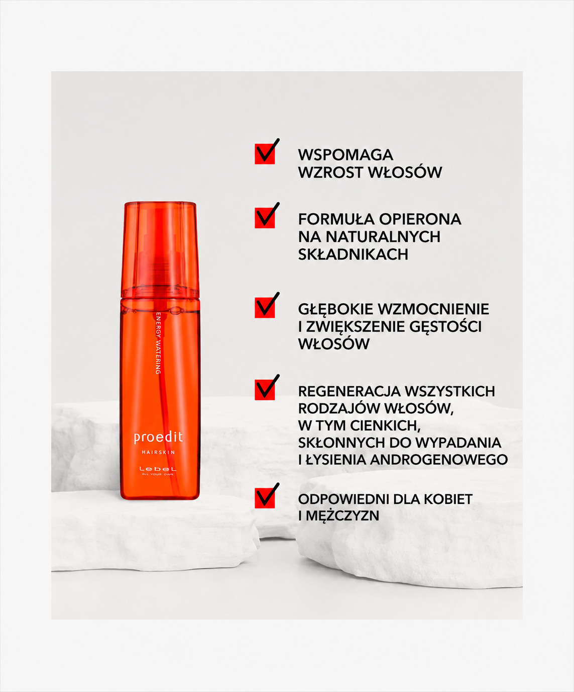 Proedit Hairskin Energy Watering - Energetyzujący spray do skóry głowy i włosów*