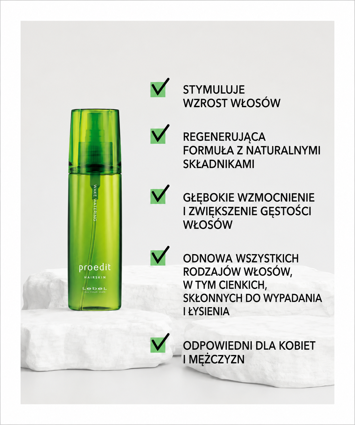 Proedit Hairskin Wake Watering - Profesjonalny spray pielęgnacyjny*