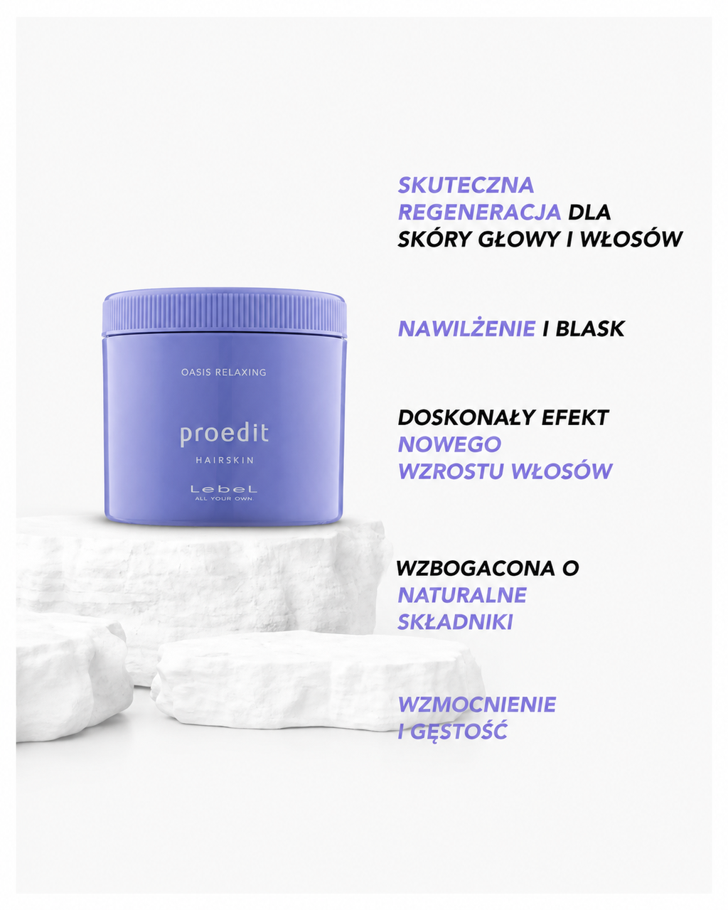 Proedit Hairskin Oasis Relaxing - wielofunkcyjny krem do wrażliwej skóry głowy i suchych, łamliwych włosów*