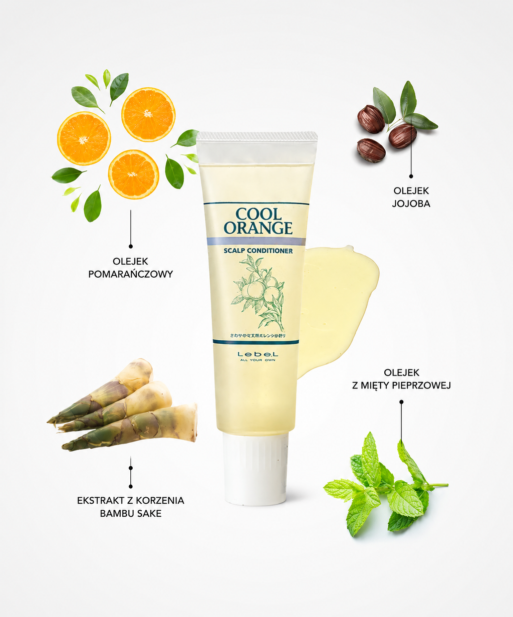 Lebel Cool Orange Scalp Conditioner – Peeling do normalnej i przetłuszczającej się skóry głowy*