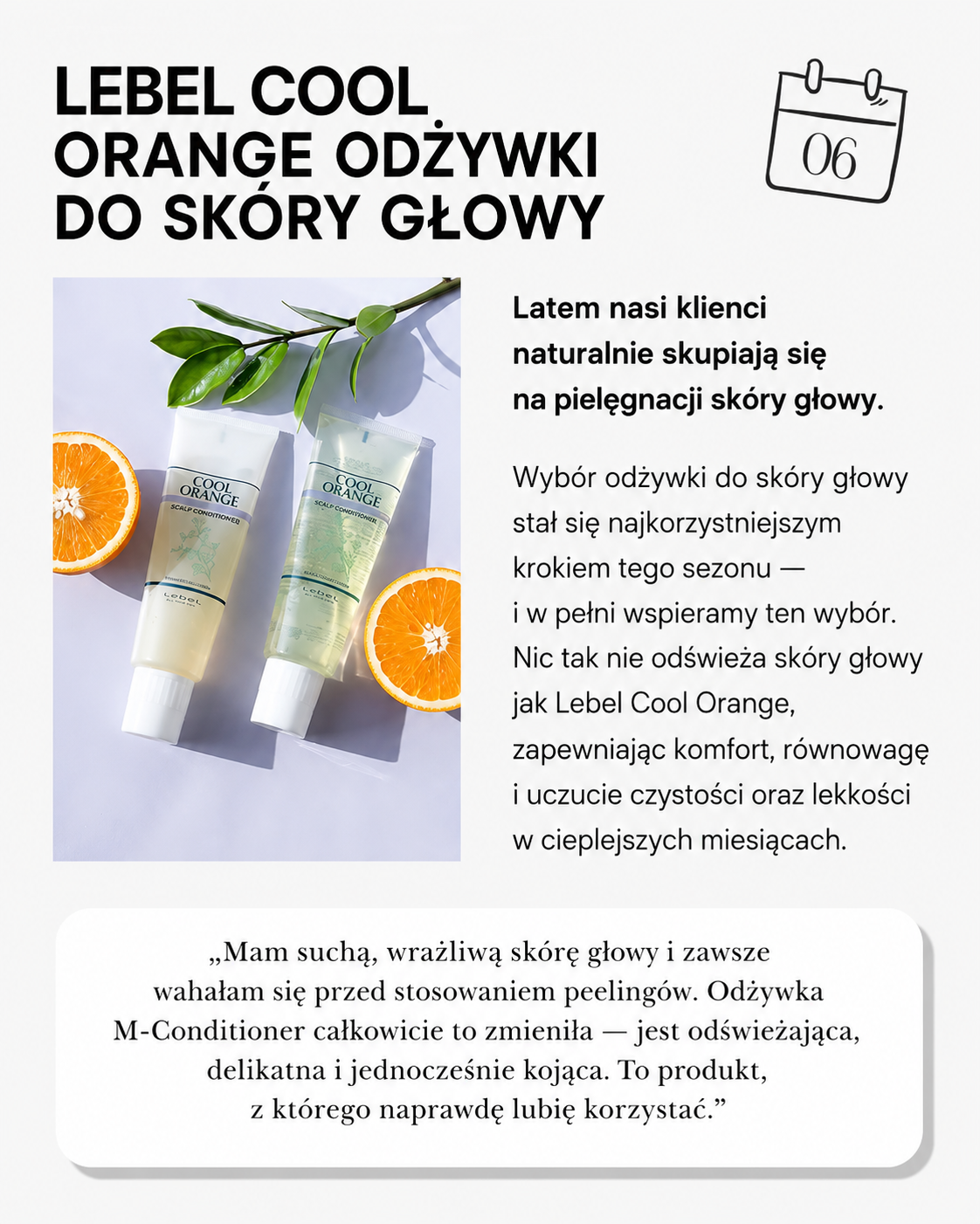 Lebel Cool Orange Scalp Conditioner – Peeling do normalnej i przetłuszczającej się skóry głowy*