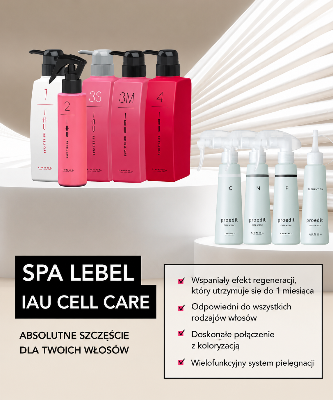 IAU Cell Care 4 - utrwala i pomaga zatrzymać we włosach cenne składniki odżywcze*