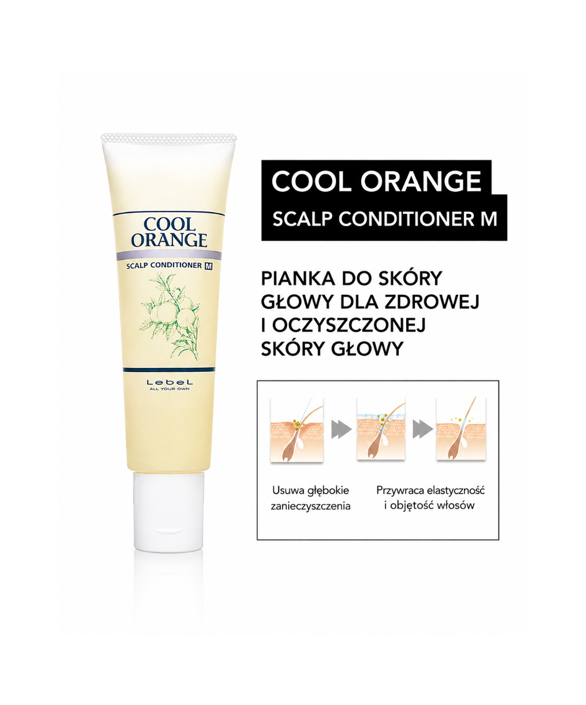 Lebel Cool Orange Scalp M-Conditioner – peeling do suchej i wrażliwej skóry głowy*