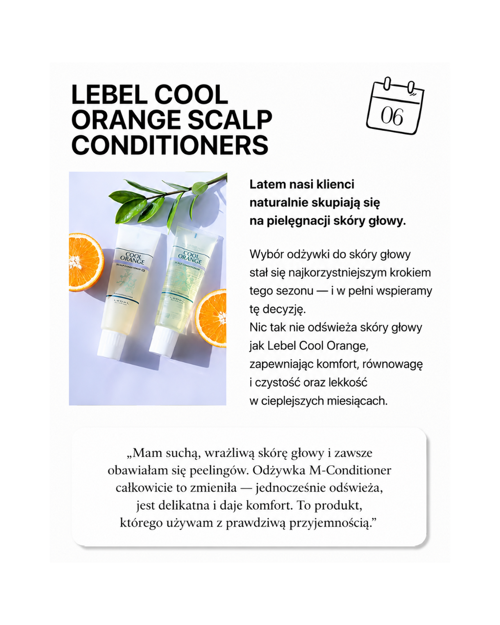 Lebel Cool Orange Scalp M-Conditioner – peeling do suchej i wrażliwej skóry głowy*
