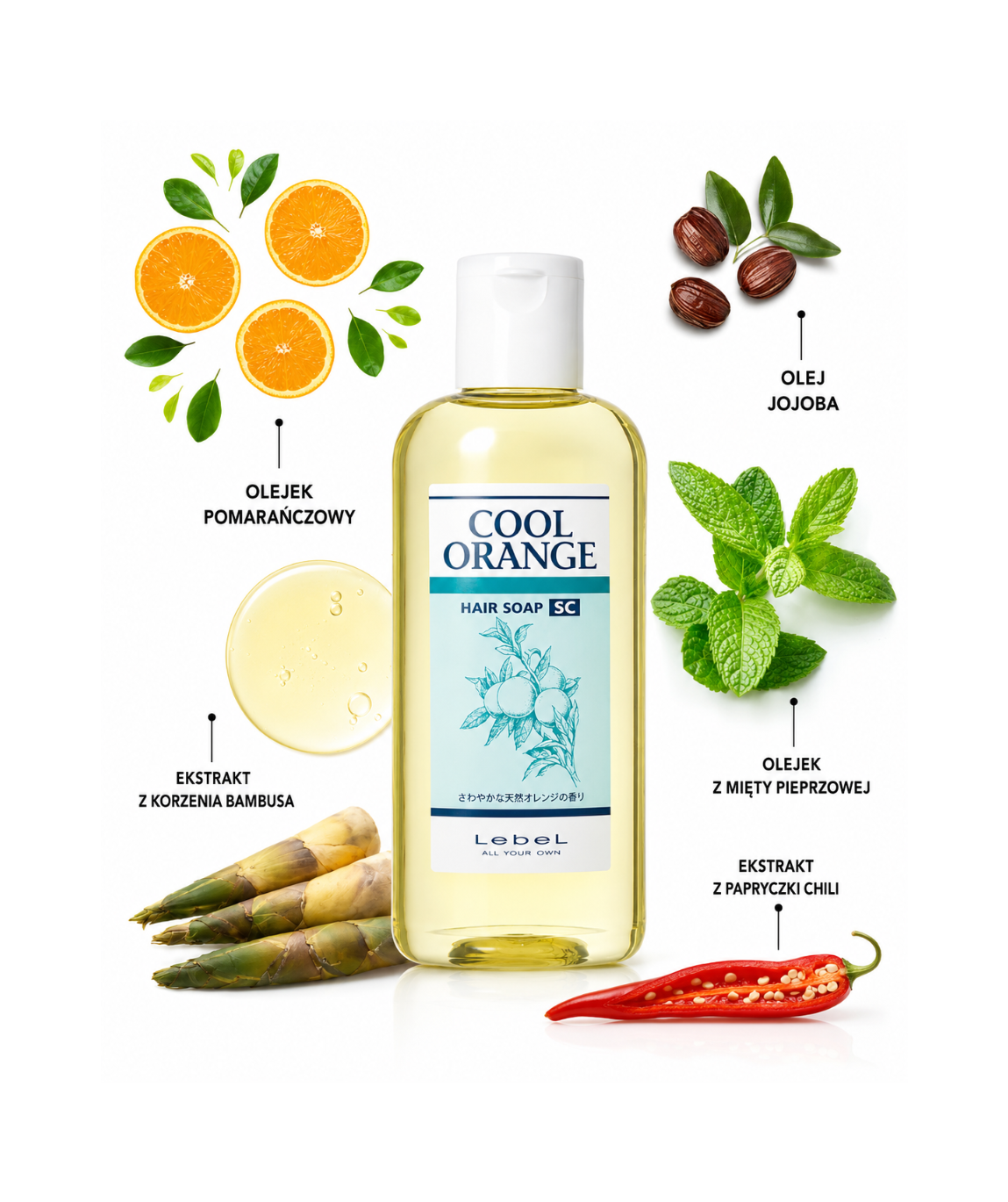 Cool orange shampoo SC - Szampon przeciw łupieżowi tłustemu*