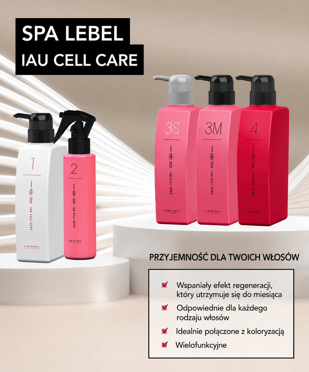 Lebel IAU Cell Care SPA - Profesjonalny system odbudowy włosów spa "Absolute Happiness for Hair"*