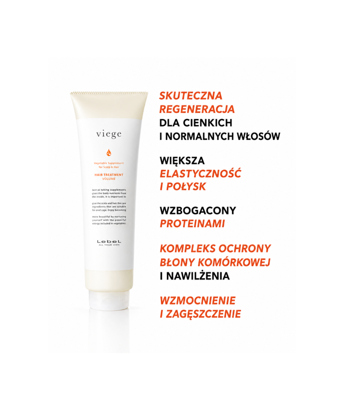 Viege Treatment Volume - Regenerująca maska do objętośći włosów cienkich*