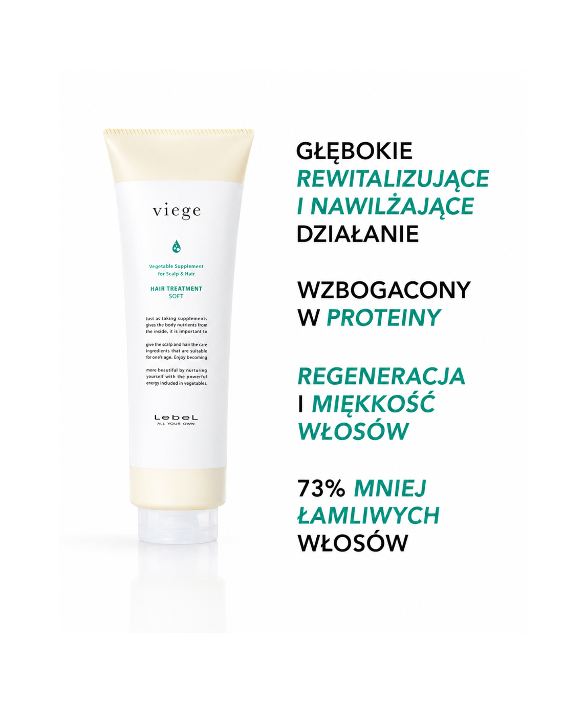 Lebel Viege Treatment SOFT - Maska do częstego stosowania*