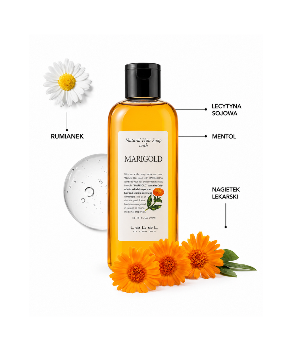 Natural Hair Soap Marigold - Do pielęgnacji przetłuszczającej się skóry głowy*