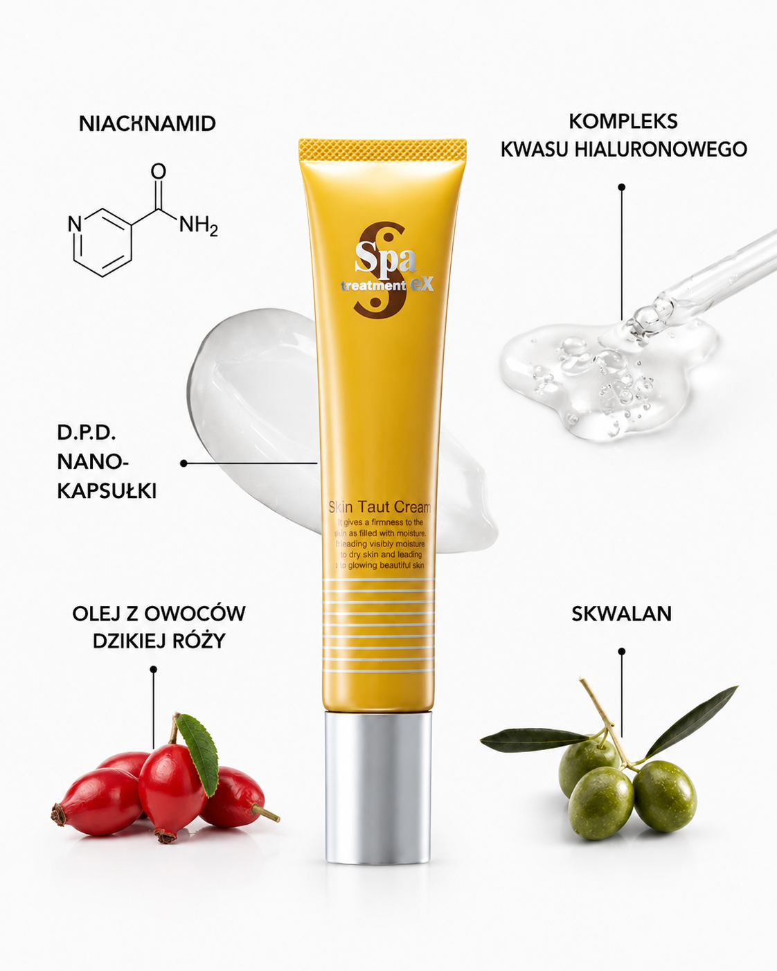 eX Skin Taut Cream – krem przeciwstarzeniowy z kolagenem morskim w DPD*
