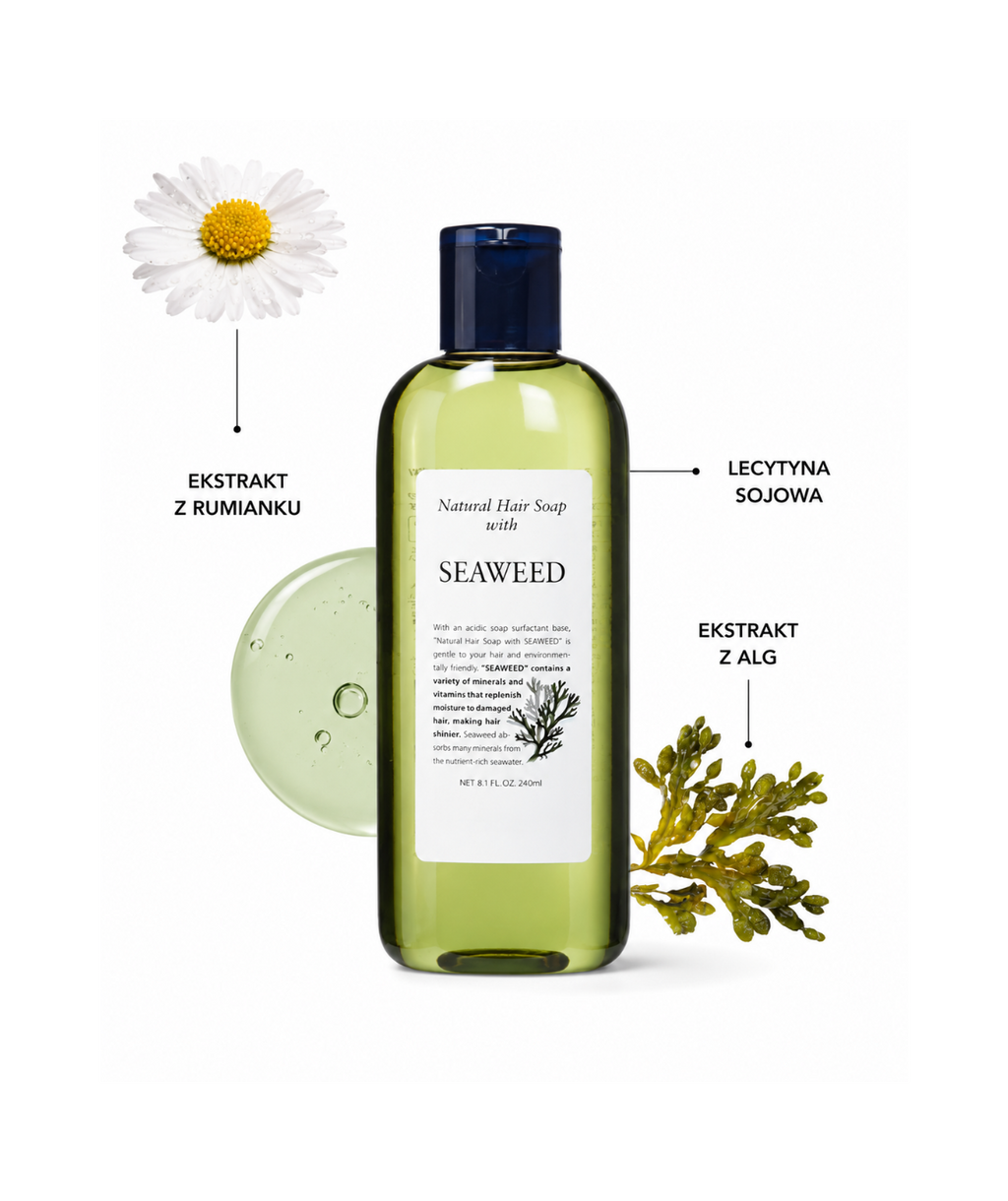 Natural Hair soap Seaweed - Do delikatnego oczyszczania włosów normalnych i lekko uszkodzonych*