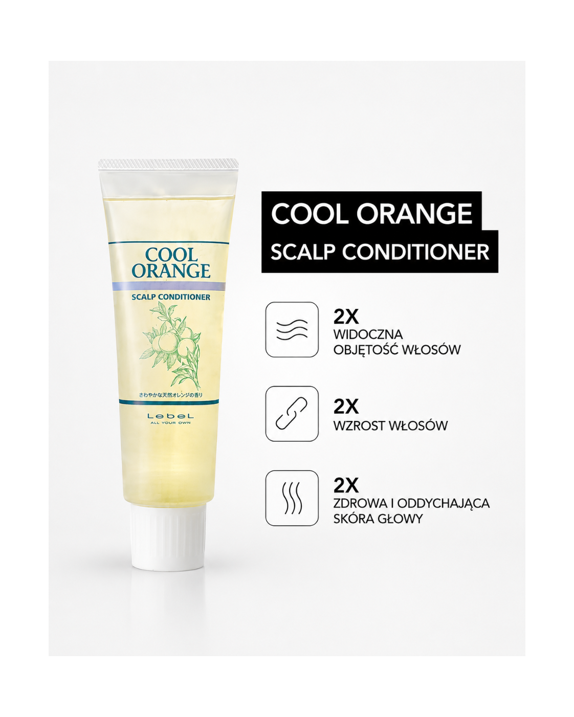 Lebel Cool Orange Scalp Conditioner – Peeling do normalnej i przetłuszczającej się skóry głowy*