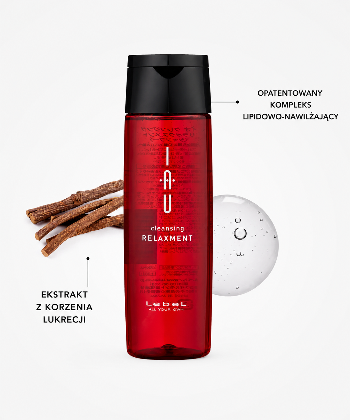 Lebel IAU Cleansing Relaxment shampoo - Szampon głęboko nawilżający z relaksującym aromatem*