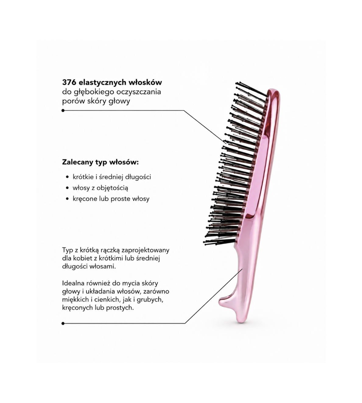 S-HEART-S Scalp Brush Gift Set Pink - zestaw szczotek do skóry głowy na podróż*