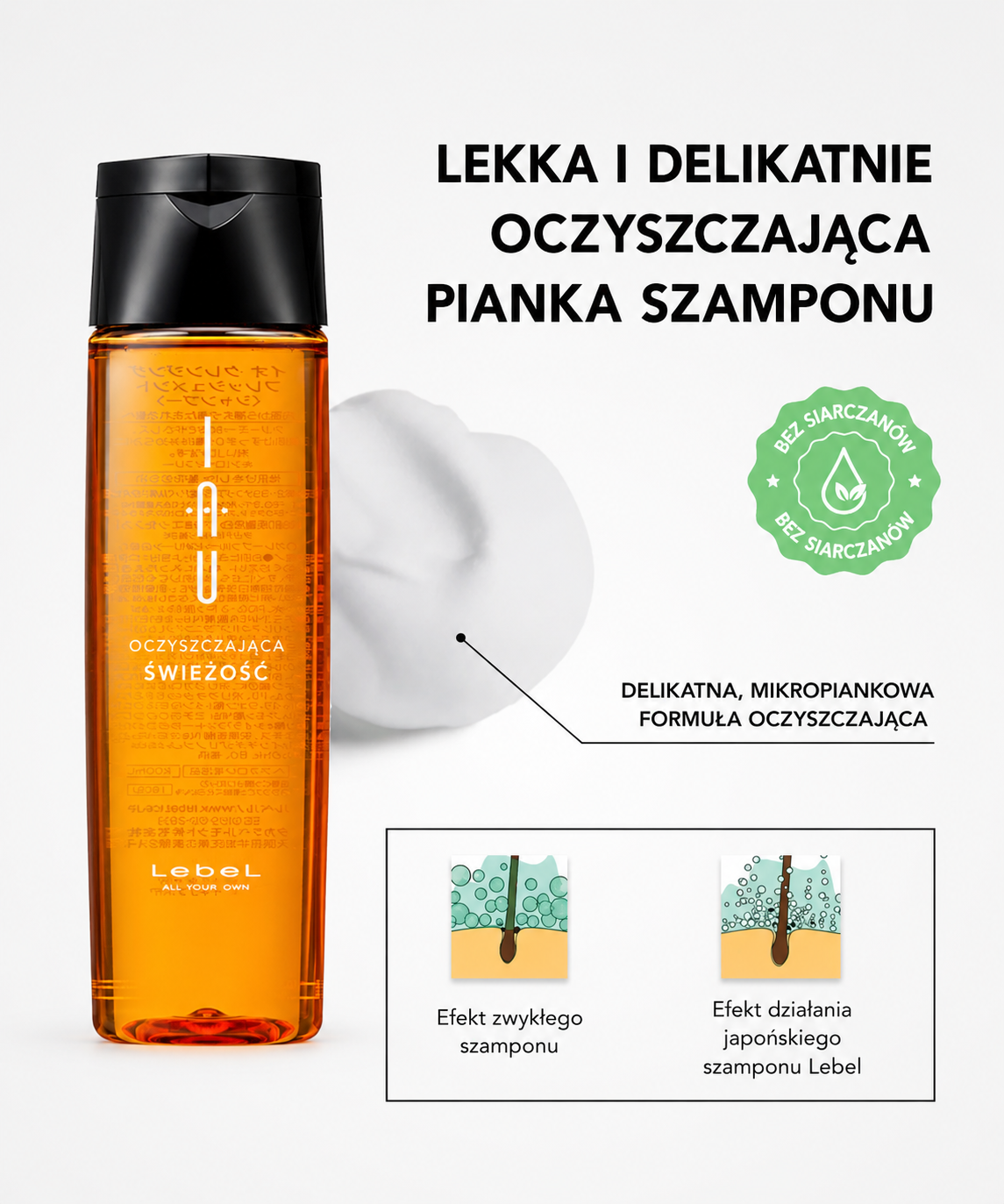 Lebel IAU Cleansing Freshment Shampoo*