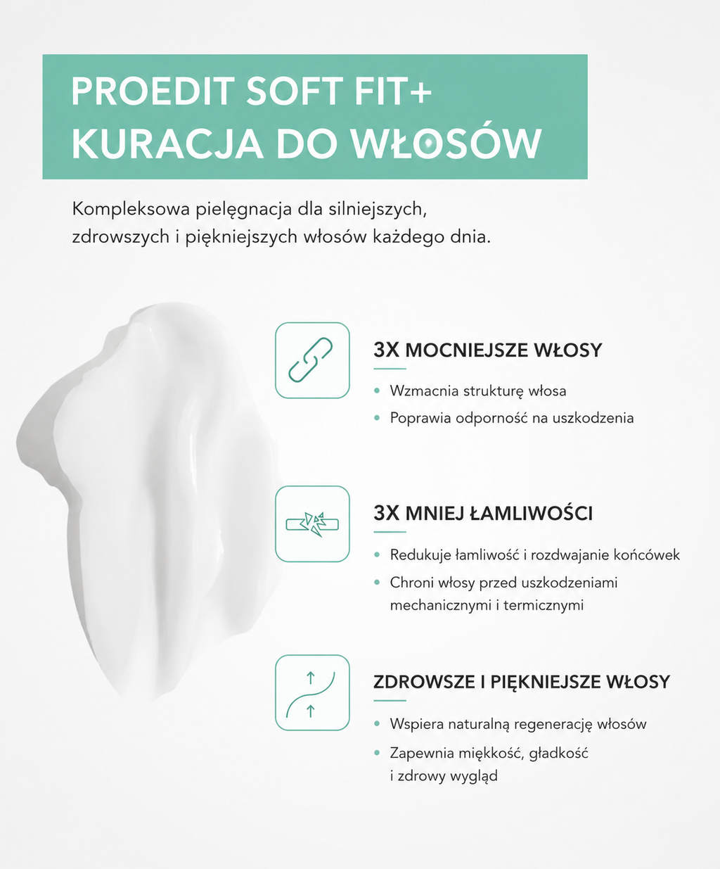 Proedit Soft Fit+ Hair Treatment -  Intensywna maska do włosów bardzo suchych i łamliwych*