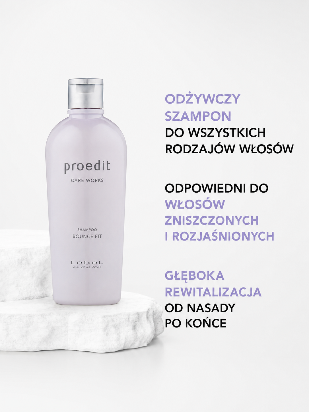 Proedit Bounce Fit Shampoo - Szampon regenerujący do włosów zniszczonych i osłabionych*