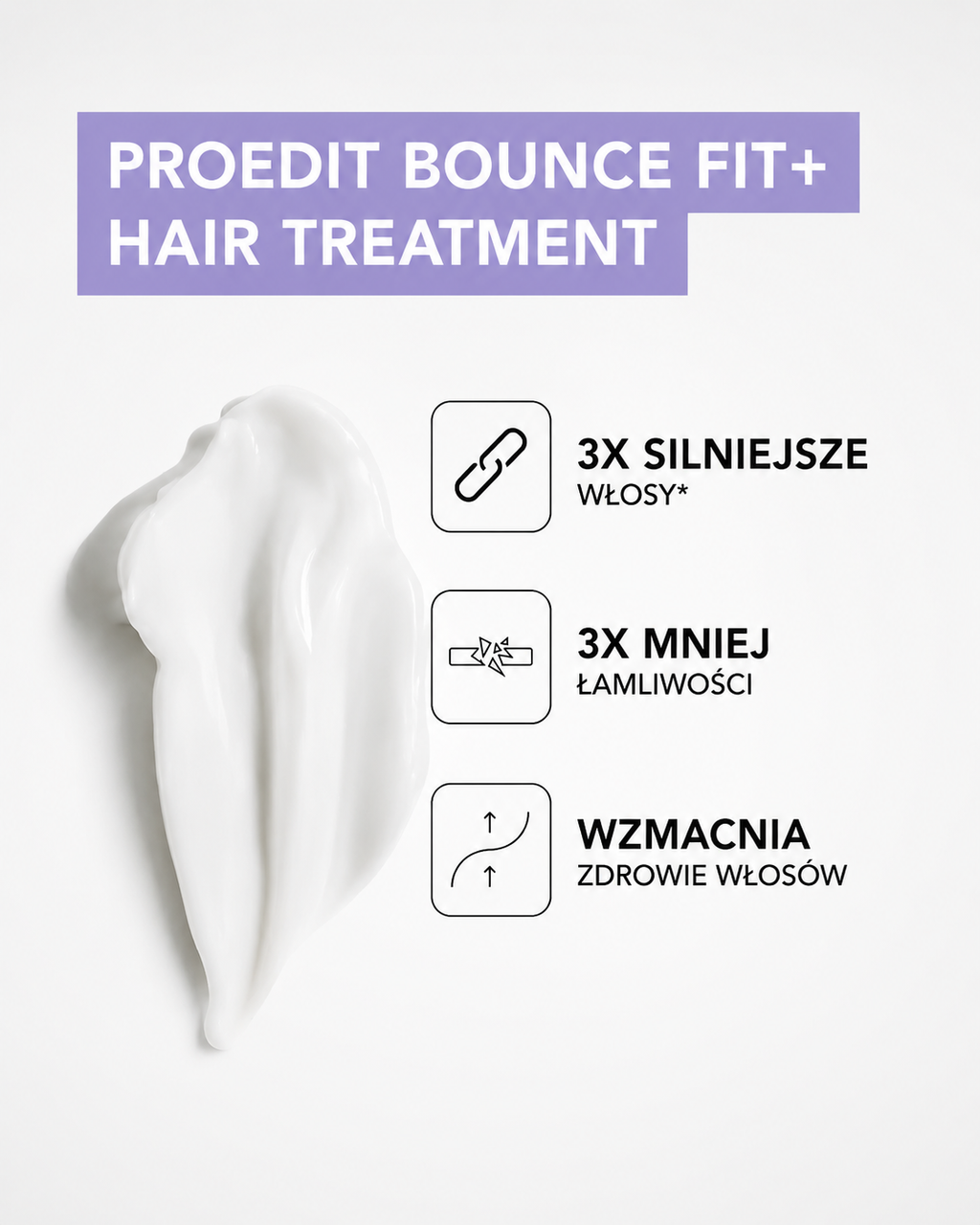 Proedit Bounce Fit+ Treatment - intensywna maska regenerująca do bardzo zniszczonych włosów