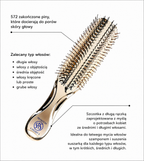S-HEART-S Scalp Brush World Premium Long Champagne Gold Gift Box - szczotka do skóry głowy w pudełku prezentowym*
