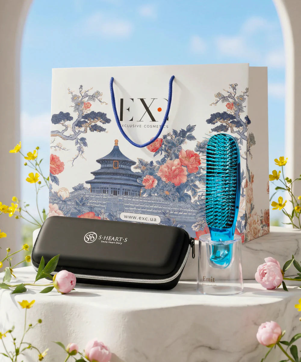 S-HEART-S Scalp Brush Gift Set - Blue - zestaw szczotek do oczyszczania skóry głowy*