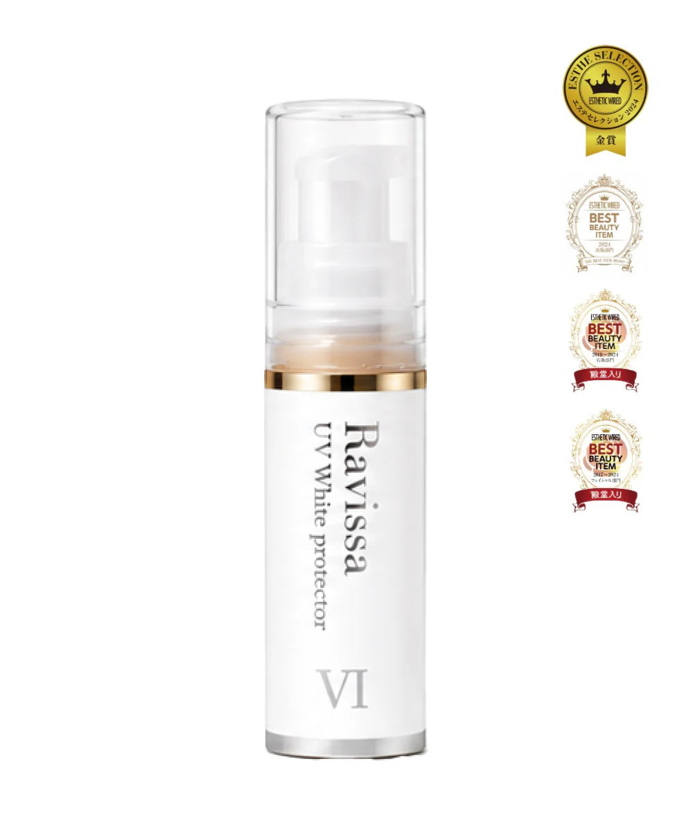 Ravissa UV White Protector VI - Krem z filtrem SPF przeciwko fotostarzeniu skóry