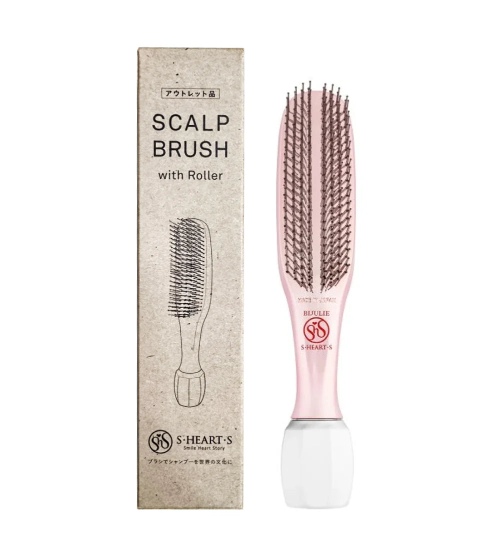 S-HEART-S Scalp Brush Bijulie Roller - szczotka do skóry głowy ze zintegrowanym rollerem akupresurowym*