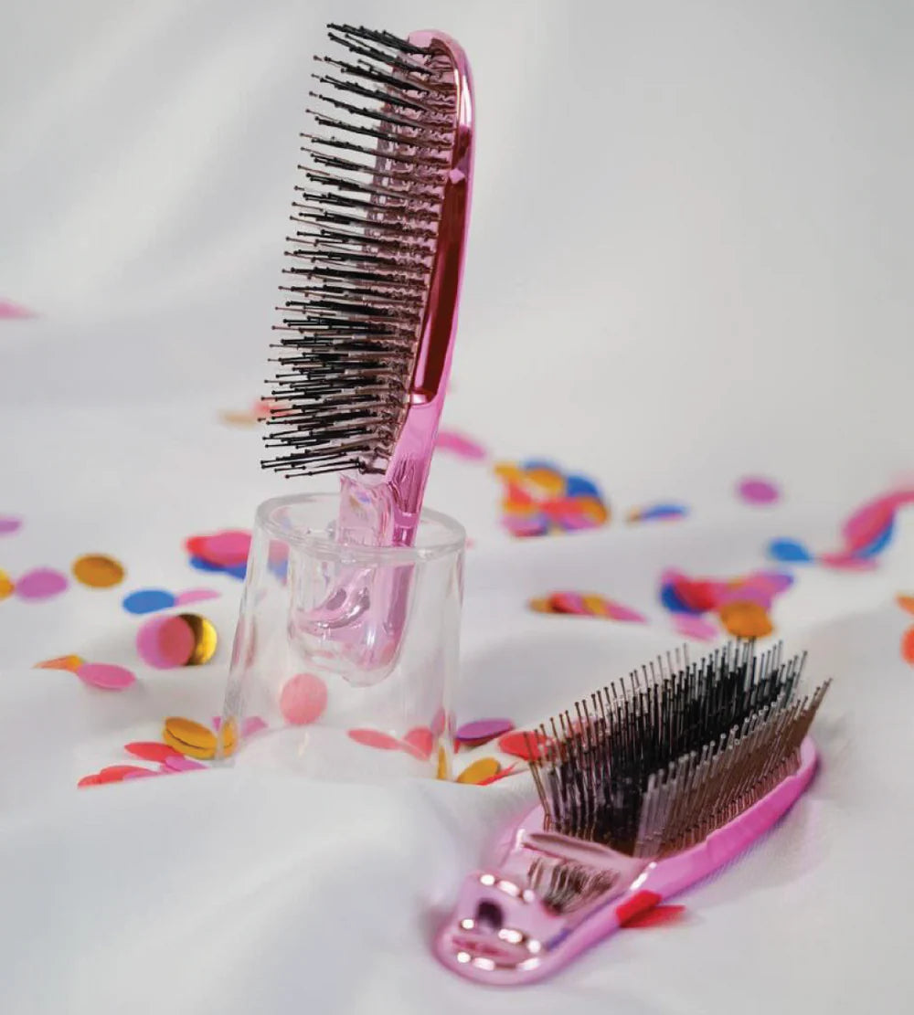 S-HEART-S Scalp Brush Gift Set Pink - zestaw szczotek do skóry głowy na podróż*