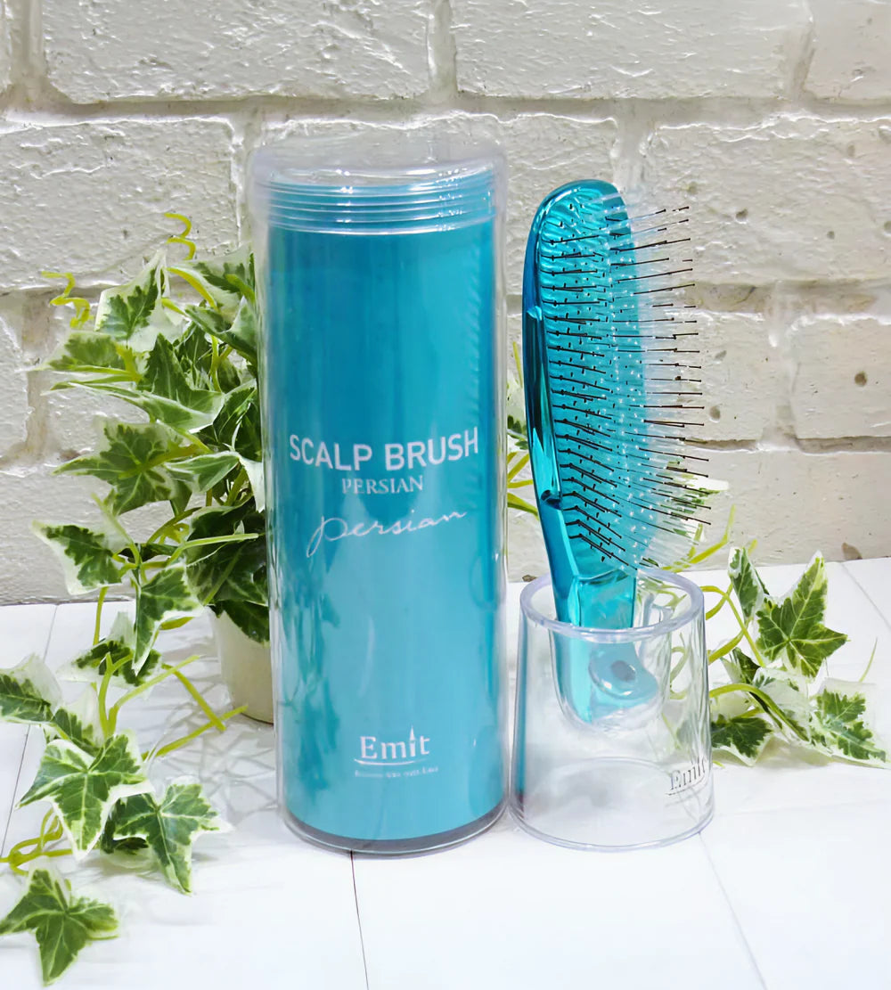S-HEART-S Scalp Brush Persian by Emit Blue Short -