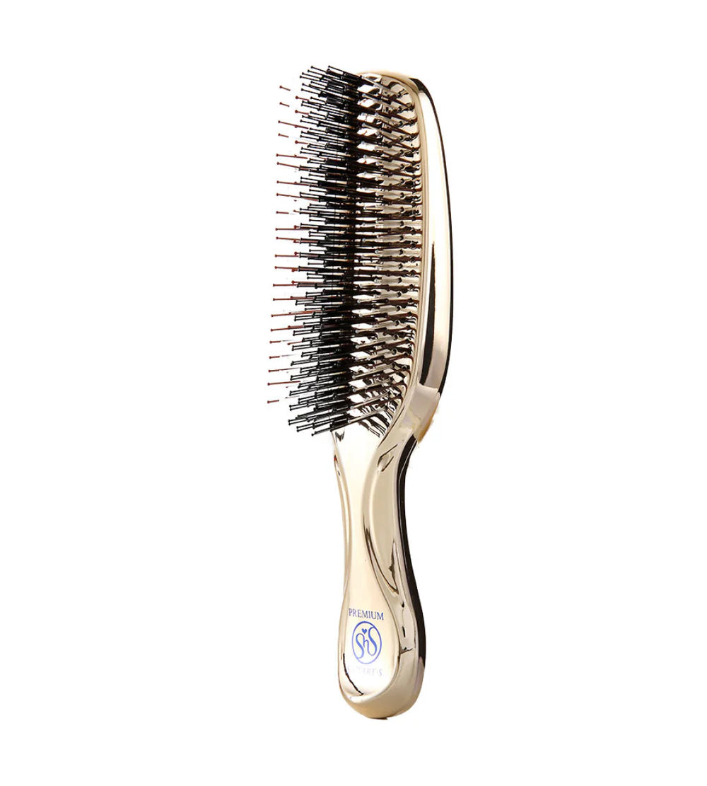 S-HEART-S Scalp Brush World Premium Long Champagne Gold Gift Box - szczotka do skóry głowy w pudełku prezentowym*