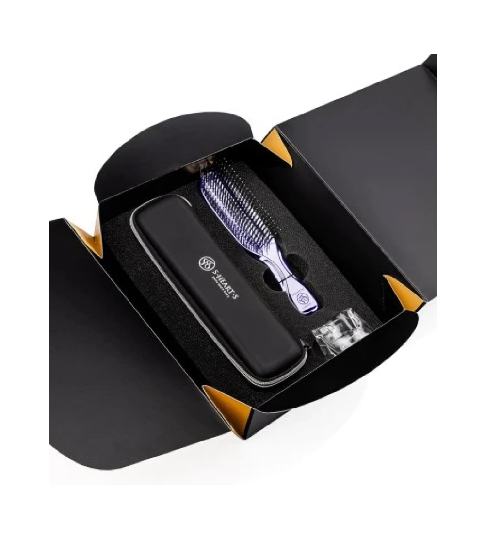 S-HEART-S Scalp Brush World Premium Long Purple Gift Box