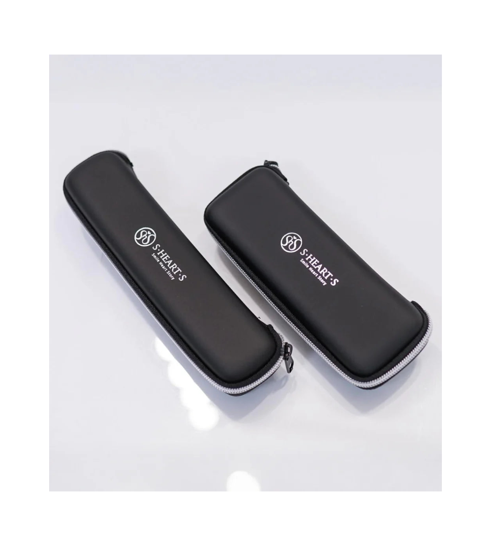 S-HEART-S Semi-Hard Comb Case Black for short brushes - Etui podróżne*