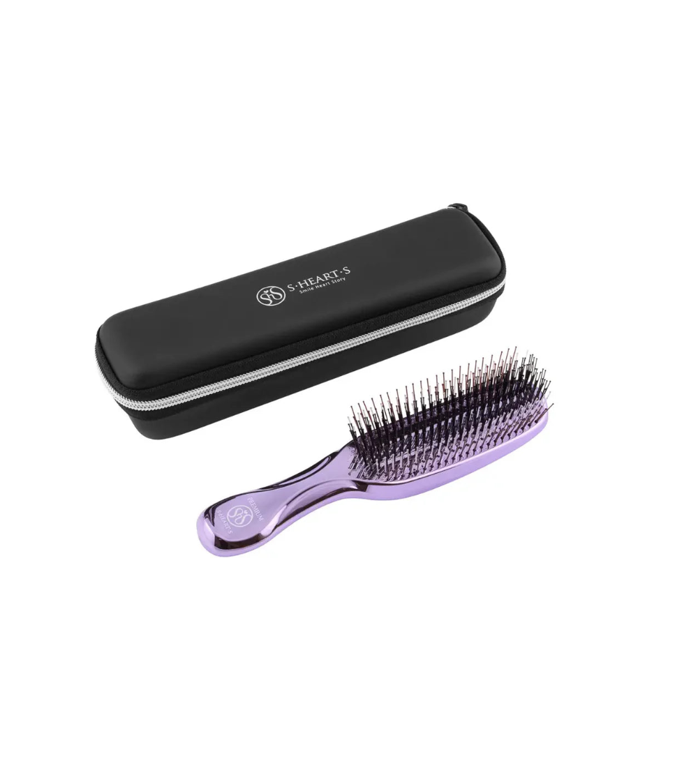 S-HEART-S Scalp Brush World Premium Long Purple Gift Box