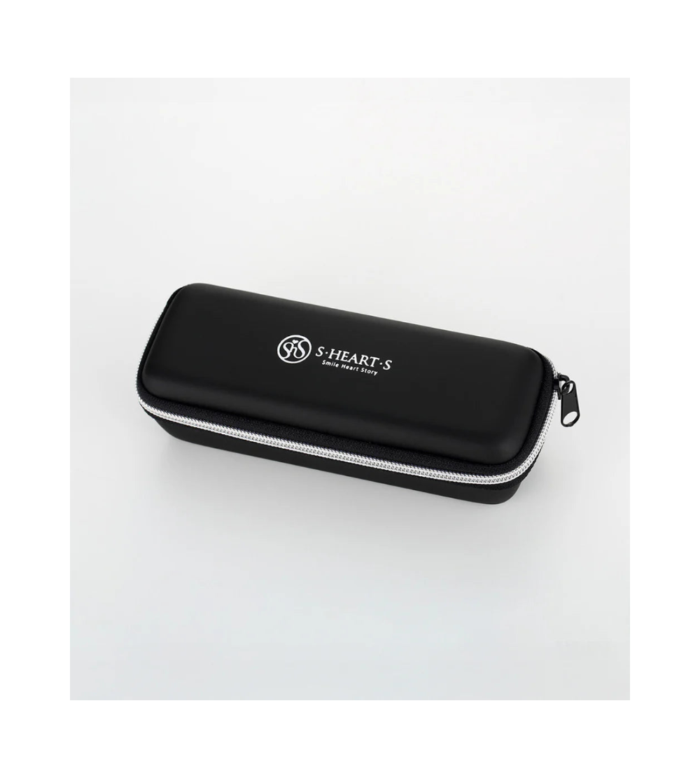 S-HEART-S Semi-Hard Comb Case Black for short brushes - Etui podróżne*