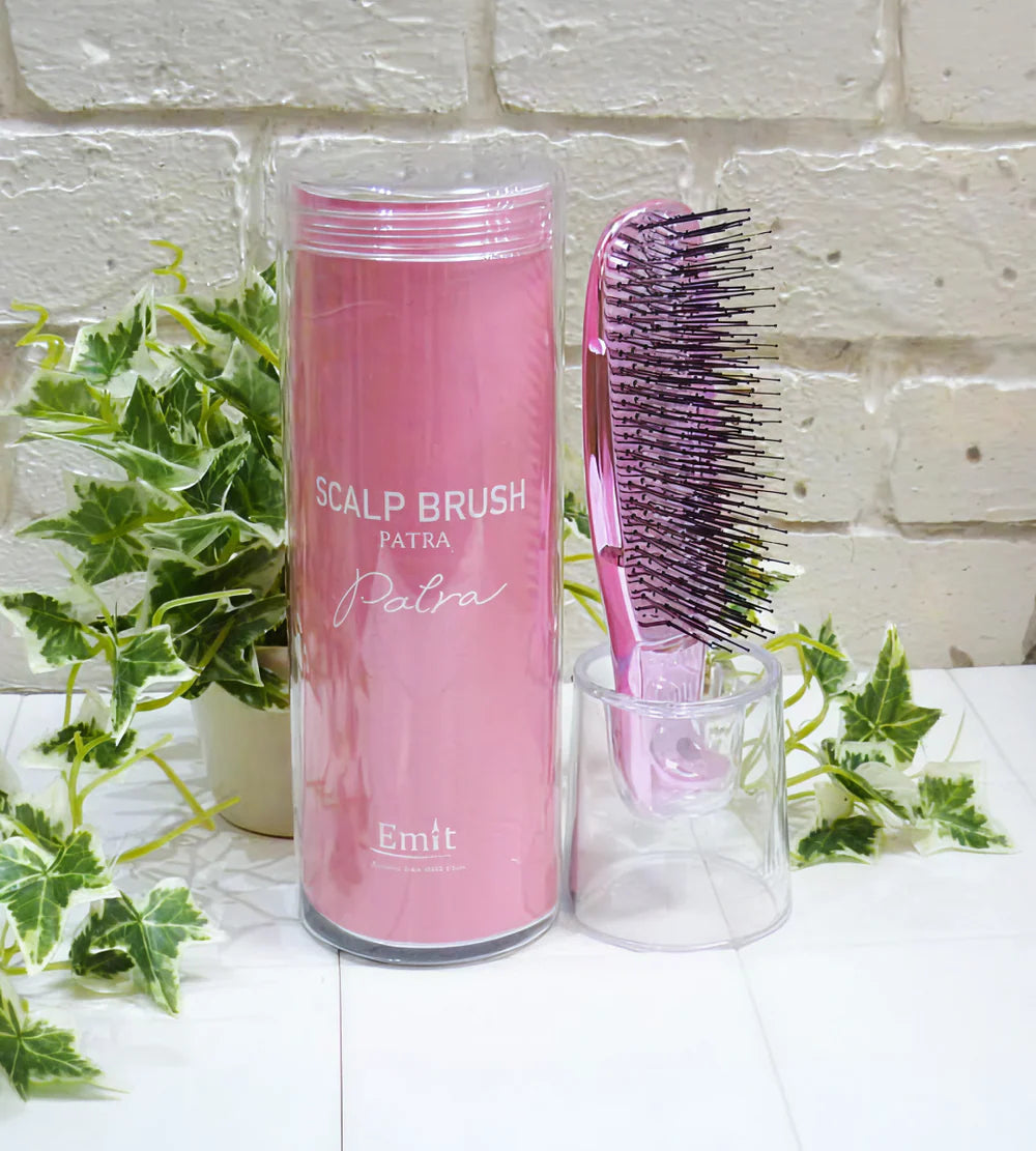 S-HEART-S Scalp Brush Gift Set Pink - zestaw szczotek do skóry głowy na podróż*
