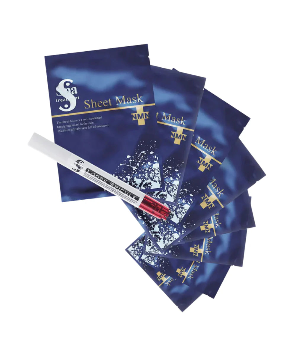 eX Loose Spickle & NMN Sheet Mask - Intensywna 4-tygodniowa kuracja ujędrniająca skórę